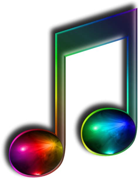 Download High Quality Music Notes Transparent Rainbow Transparent Png