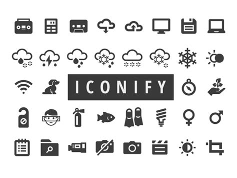 The Iconify Collection Is A Set Of Over 650 Free Glyph Icons Designed