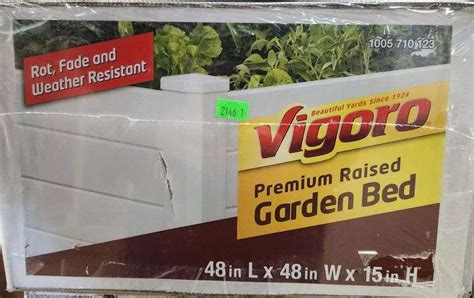 Vigoro 4 Ft X 4 Ft X 15 In White Vinyl Raised Garden Bed Metzger