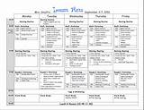 Elementary School Lesson Plan Format Pictures