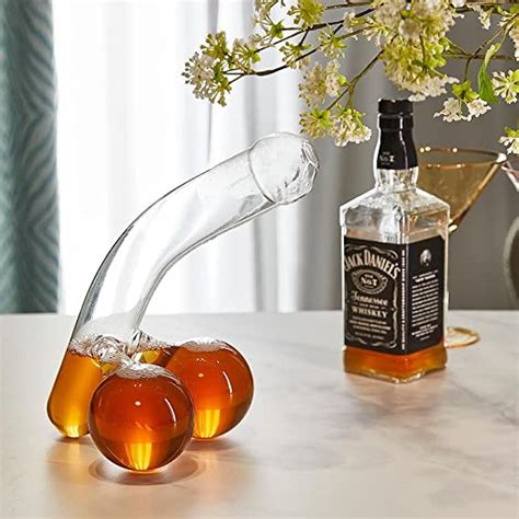 Funny Penis Whiskey Decanter Unique And Funny Glass Container For Scotch Tequila