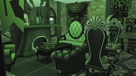 Slytherin Common Room 🐍hogwarts Sims 4 Realm Of Magic Youtube