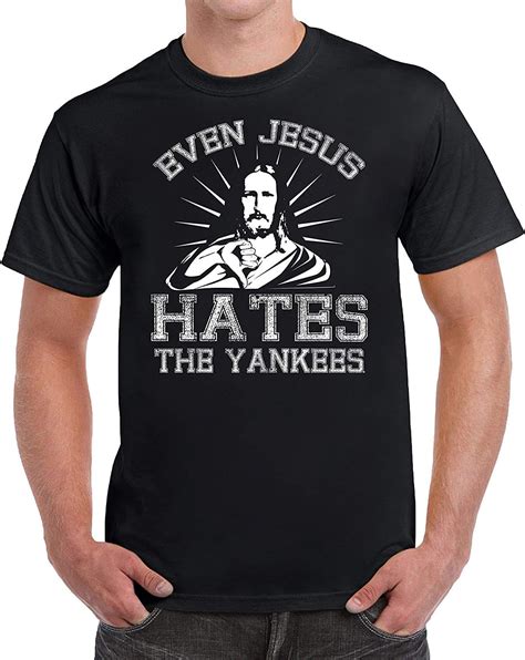 concon even jesus hates the yankees playera para hombre graciosa y sarcástica colorido x large