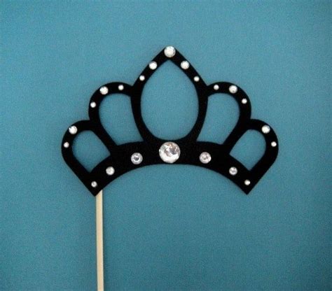 Black Crown With Jewels Photo Booth Props Wedding Photo Booth Props