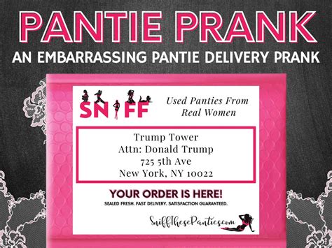 Sniff These Panties Prank Mail Joke Pink Bubble Mailer T With A Lace Tease Required Signature