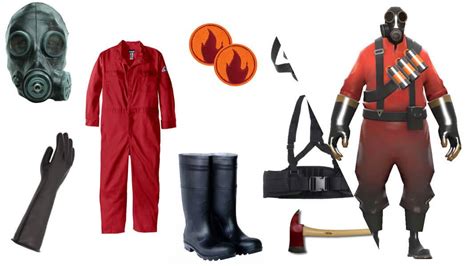 Costumes Reenactment Theater Details About Team Fortress 2 Red Pyro Cosplay Costume Custom