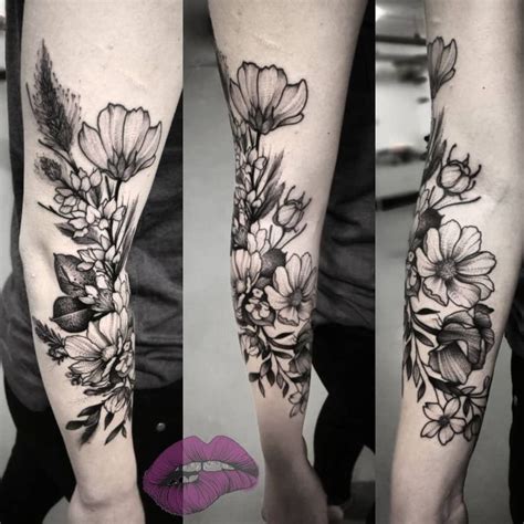 Wild Flowers Done By Roxy Velvet At Velvet Underground Tattoo Sleeve