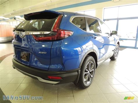 2020 Honda Cr V Ex L Awd In Aegean Blue Metallic Photo 5 012861