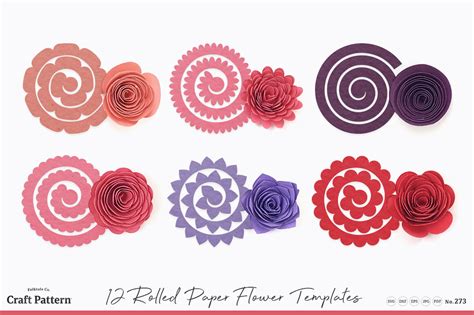 3d Flower Template Free Printable Templates