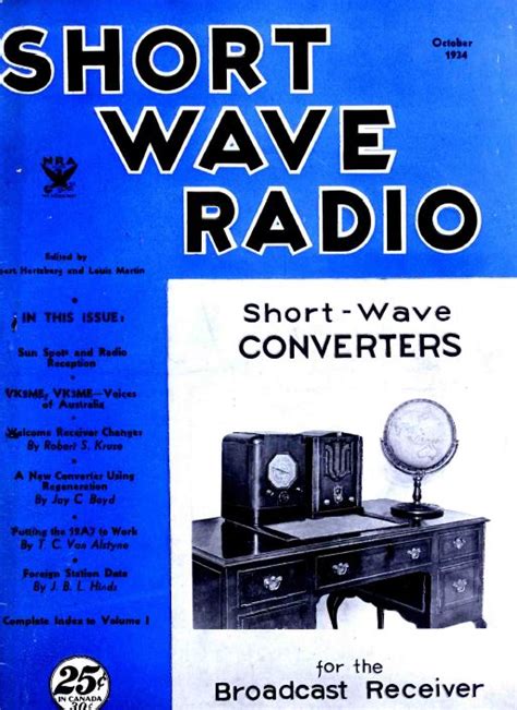 All Wave Radio Short Wave Radio Classic Radio Otr Magazines Pdf Cd