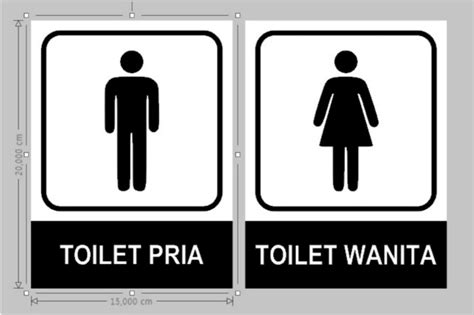 Jual Toilet Sign 1520 Kota Tangerang 471 Sticker Tokopedia