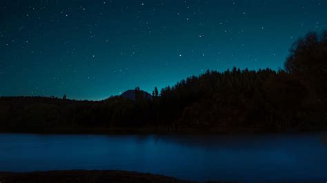 Night Stars Lake 4k Hd Nature Wallpapers Hd Wallpapers Id 67428