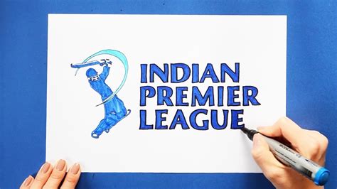 How To Draw Ipl Indian Premier League Logo Youtube