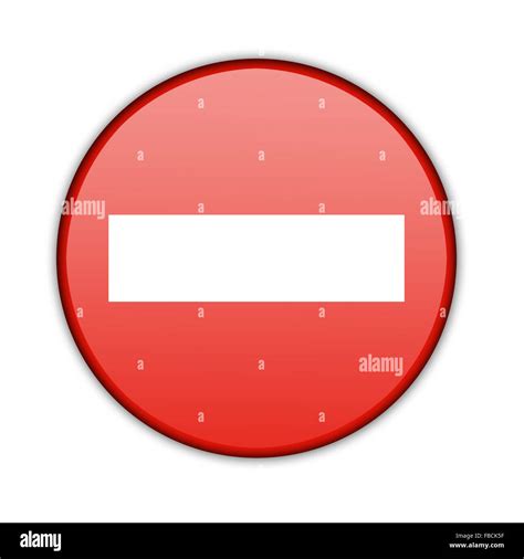 Illustration Of A Traffic Sign No Entry Stock Photo Alamy