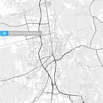 Vector PDF map of Merseburg, Germany - HEBSTREITS Sketches | Map, Map ...