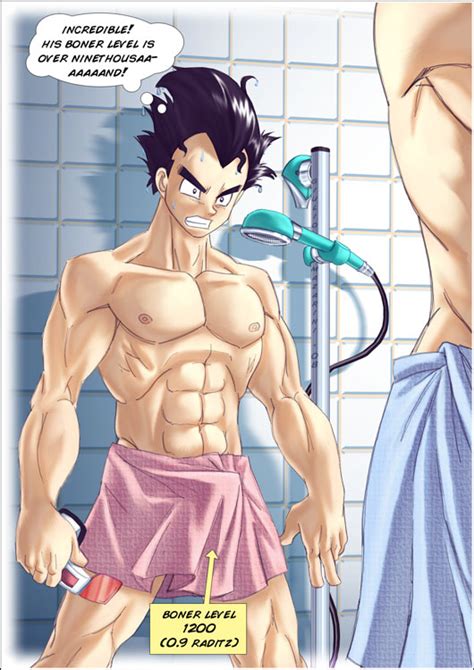 Rule 34 Bara Bathroom Bulge Comedy Comic Dragon Ball Dragon Ball Z English Funny Male Male
