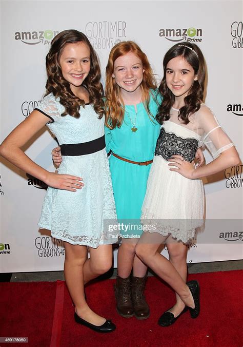 Actors Olivia Sanabia Abby Donnelly And Aubrey Miller Attend The