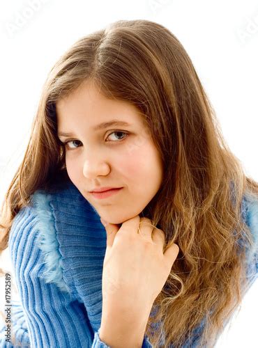 Portrait Of Cute Teen Girl Stock Photo Adobe Stock