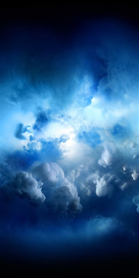 Download 1440x2880 Wallpaper Dark Blue And White Clouds Lg V30 Lg G6