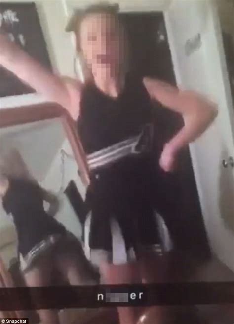 High School Cheerleader Is Caught Spelling Out N Word Daily Mail Online