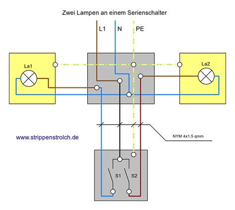 Wechselschaltung 2 Schalter 1 Lampe Wiring Diagram