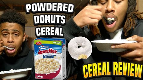 Hostess Powdered Mini Donuts Cereal Cereal Review Youtube