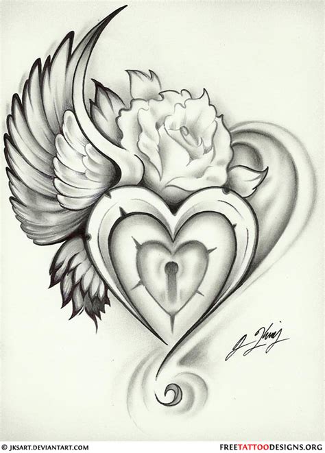 55 Heart Tattoos Love And Sacred Heart Tattoo Designs