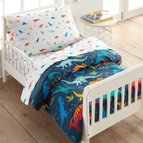 Wildkin Jurassic Dinosaurs Cotton 4 Piece Toddler Bedding Set And Reviews