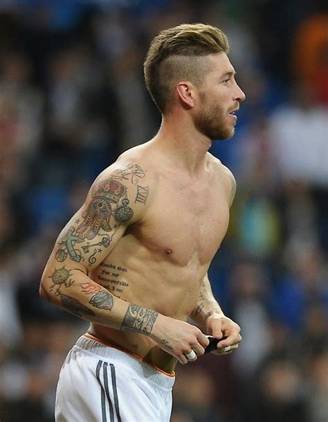 Footballoffthepitch Real Madrid Defender Sergio Ramos Tattoo