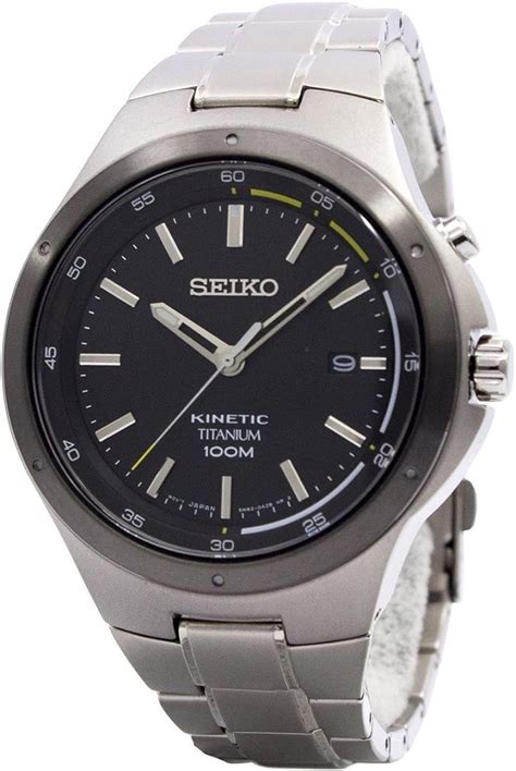 Seiko Kinetic Titanium Men Wrist Watch Ska715p1 Uk Watches