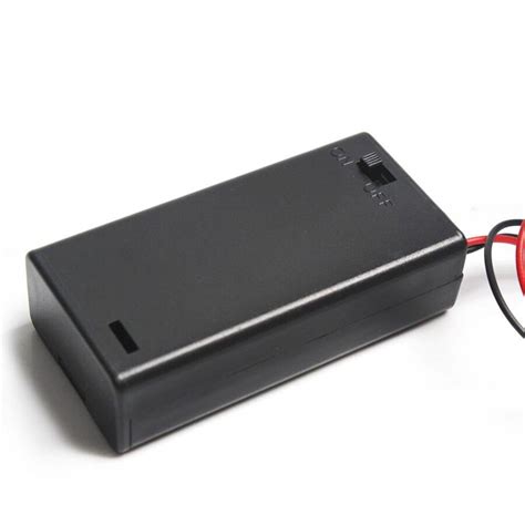 Aa Double Slot Battery Holder With Cover And Onoff Switch