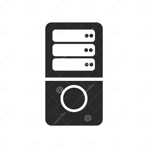 Server Icon Vector Sign And Symbol Isolated On White Background Server