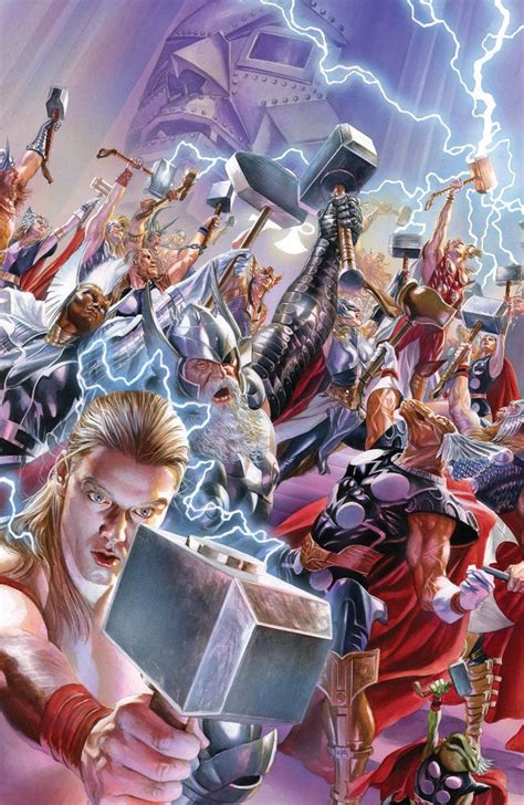 The Gods Of Thunder By Alex Ross Marvel