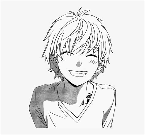 Clip Download Boys Drawing Smile Anime Boy Smiling Drawing Png Image Transparent Png Free