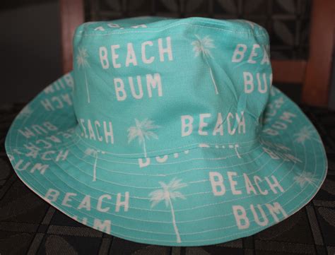 Beach Bum Bucket Hat Beach Hat Sun Hat Unisex Adult And Etsy