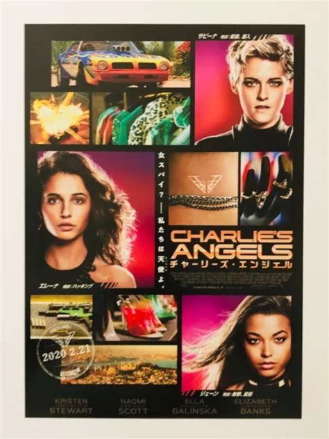 CHARLIE S ANGELS KRISTEN Stewart Naomi Scott JAPAN CHIRASHI Movie Flyer