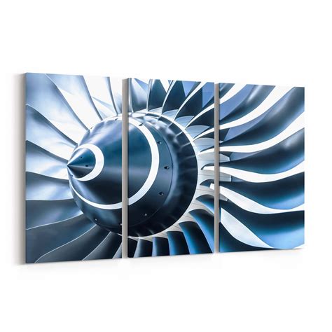Wall Hangings Propeller Canvas Art Turbine Print Aircraft Engine Canvas