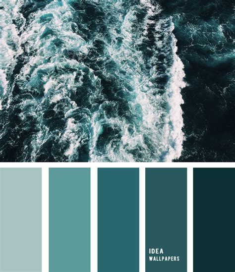 12 Beautiful Blue Teal Color Combos Deep Emerald Green Ocean Inspired
