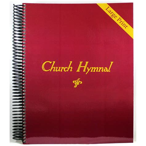 Church Hymnal Large Print By Pathway Music Book