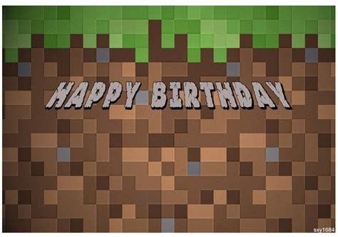 Minecraft Birthday Background