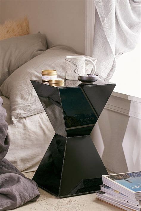 Abigail Glass Side Table Glass Side Tables Black Glass Side Table