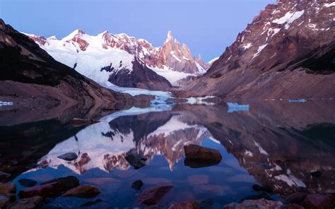 배경 화면 파타고니아 아르헨티나 호수 눈 산 Los Glaciares 국립 공원 2880x1800 Hd 그림 이미지