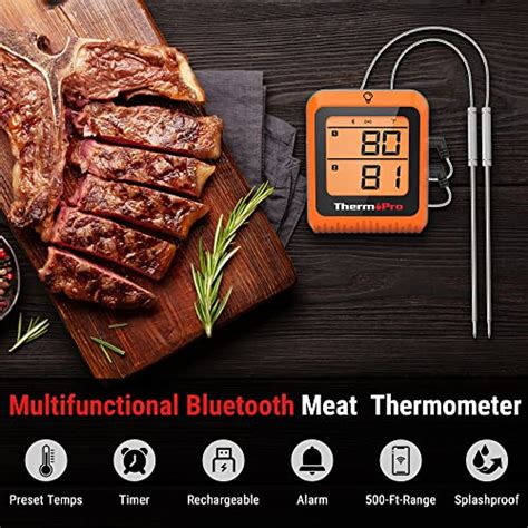 Thermopro Wireless Meat Thermometer Of 500ft Bluetooth Meat