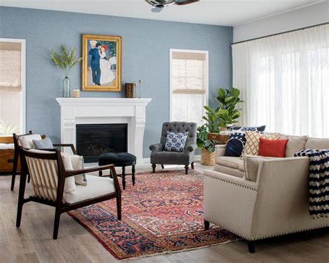 Check spelling or type a new query. Blue, Textured Accent Wall in Living Room with Lots of ...