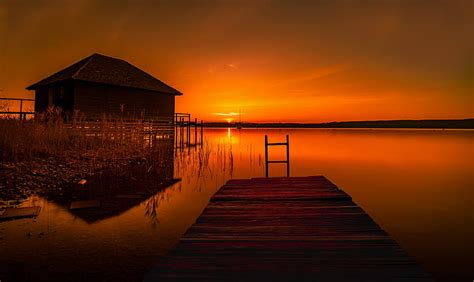 Royalty Free Photo Brown Wooden House During Sunset Pickpik
