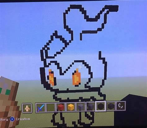 Marshadow Pixel Art In Minecraft Pokémon Amino
