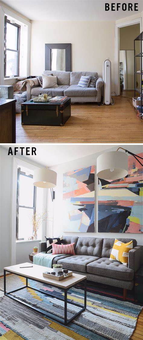 Awesome Before And After Living Room Makeovers 2022