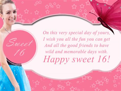 Sweet 16 Birthday Wishes Sixteen Today 16th Birthday Greeting Card