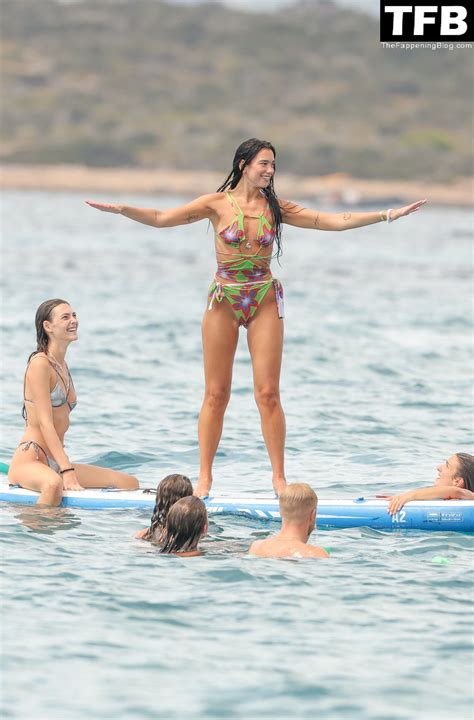 Dua Lipa Looks Sensational As She Jumps Off A Boat And Soaks Up The