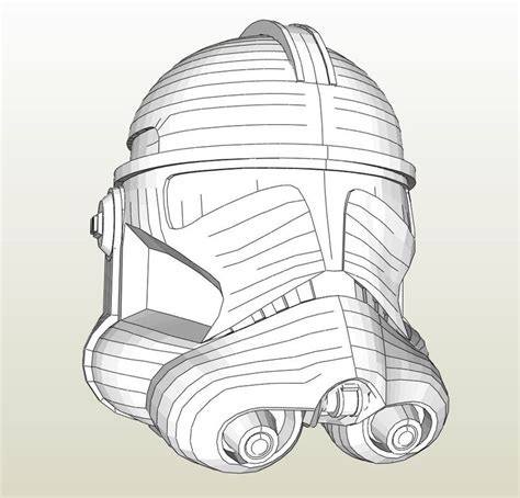 Papercraft Pdo File Template For Star Wars Clone Trooper Phase 2